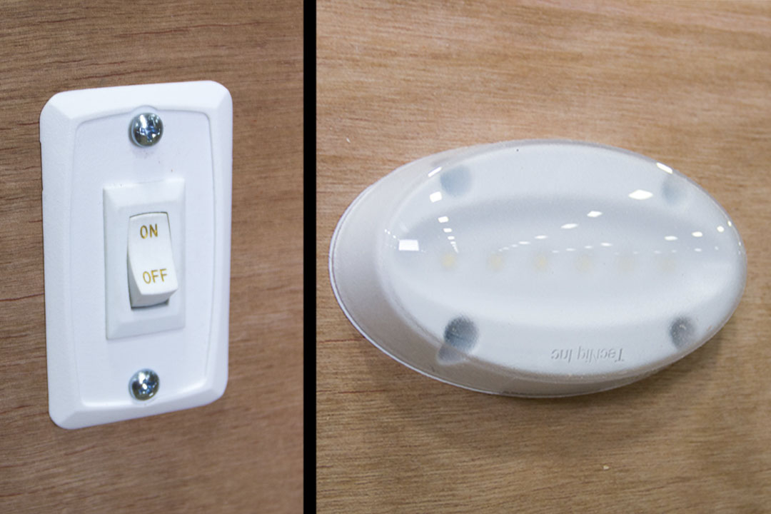 12V LED Dome Light (2) with Wall Switch